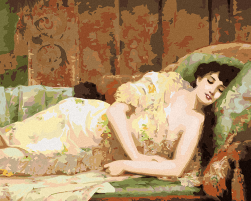 Paint by Numbers - SLEEPING WOMAN IN A DRESS