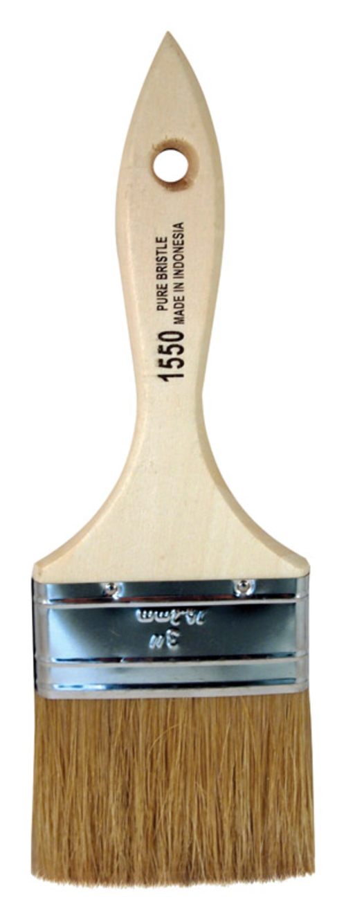 Linzer 1000665 3 in. Double Thick Flat White Chinese Bristle Chip Brus