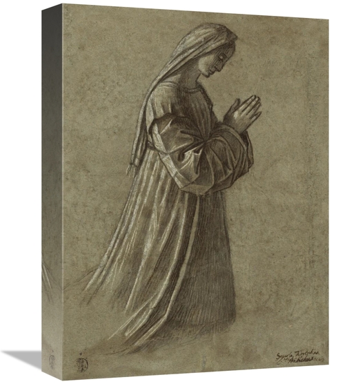 Global Gallery GCS-456086-1216-142 12 x 16 in. Study of the Virgin - S