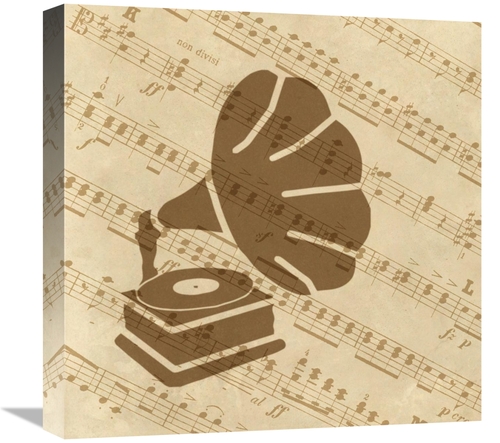 Global Gallery GCS-453947-1818-142 18 x 18 in. Music - Phonograph Art 