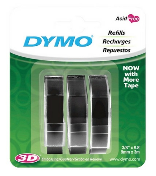 Dymo 1741670 Black Labelmaker Refill Tape  