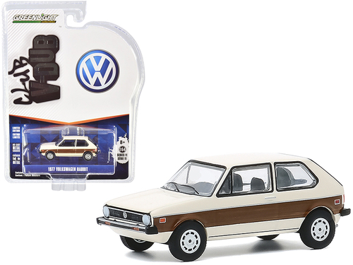 1977 Volkswagen Rabbit Cream with Woody Graphics \Club Vee V-Dub\"