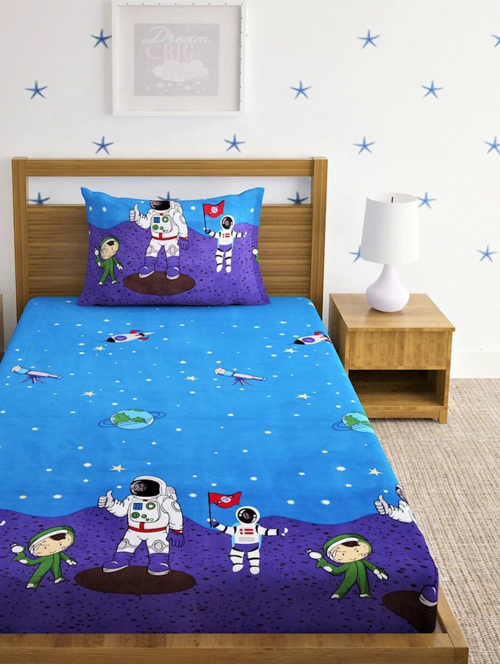 Printed Bedsheet With Pillow Cover