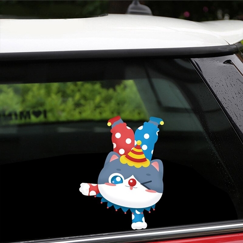 Removable & Reusable Stickers For Car a Clown