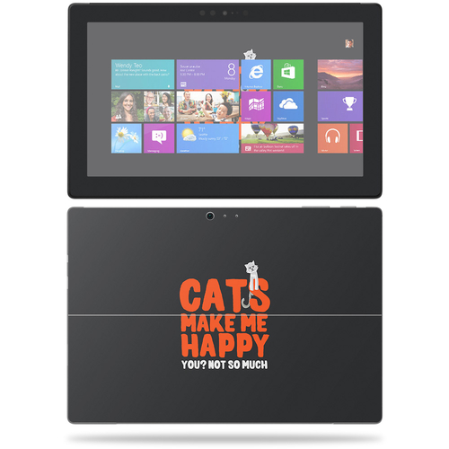 MightySkins MISURPRO1-Cats Make Me Happy Skin for Microsoft Surface Pr