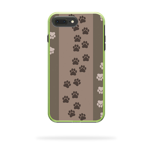 MightySkins LIFSLIP8PL-paw prints Skin for Lifeproof Slam iPhone 8 Plu