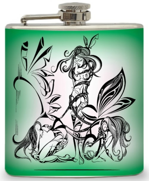 6oz ìFairy in Tribalî Flask