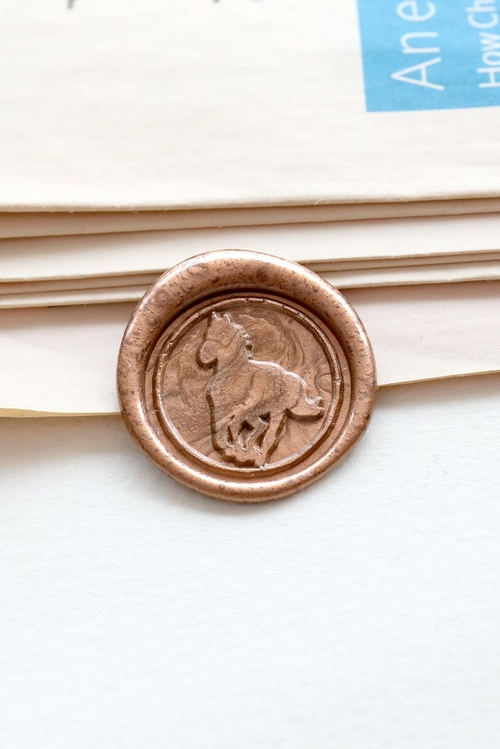 Main Running Horse Wax seal stamp /Wax seal Stamp kit image