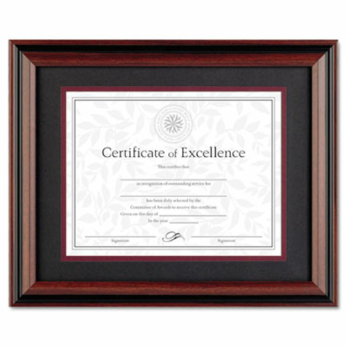 Dax N15786ST Desk/Wall Photo Frame  Wood  11 x 14  Rosewood/Black