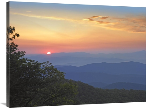 Global Gallery GCS-397019-3040-142 30 x 40 in. Sunset Over the Pisgah 