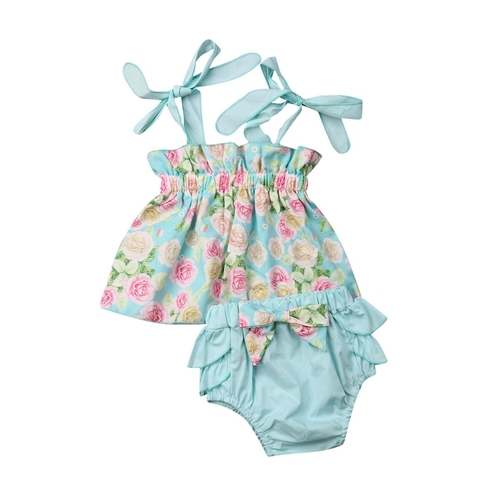 2pcs Toddler Kids Baby Girls Summer Clothes Sets
