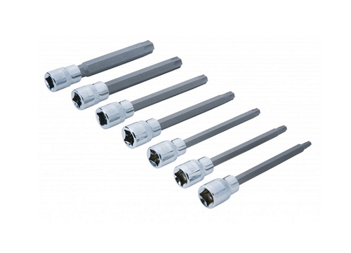 BlueSpot 7 PCE 3/8" Extra Long Torx Socket Bit Set (T25-T60)