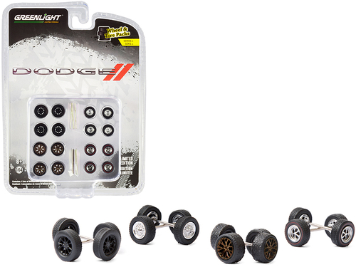 \Dodge\" Wheels and Tires Multipack Set of 24 pieces \"Wheel & Tire