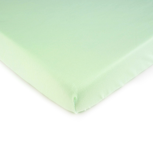 SheetWorld Fitted Moses Basket Sheet - 100% Cotton Jersey - Soft Mint,