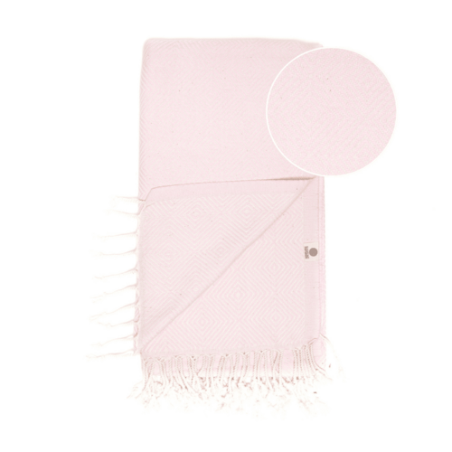 Beach Spa Turkish Hammam Towel Crystal Light Pink