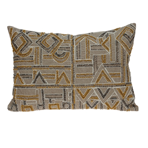 Parkland Collection PILG21035P Azar Contemporary Tan Pillow Cover with