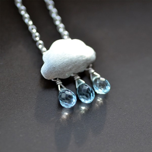 Rain Cloud Necklace