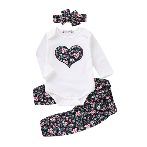 Casual Newborn Clothes Baby Girl Cotton Outfits