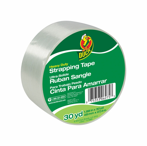 Duck 9705971 1.88 in. x 30 Yards Strapping Tape, White