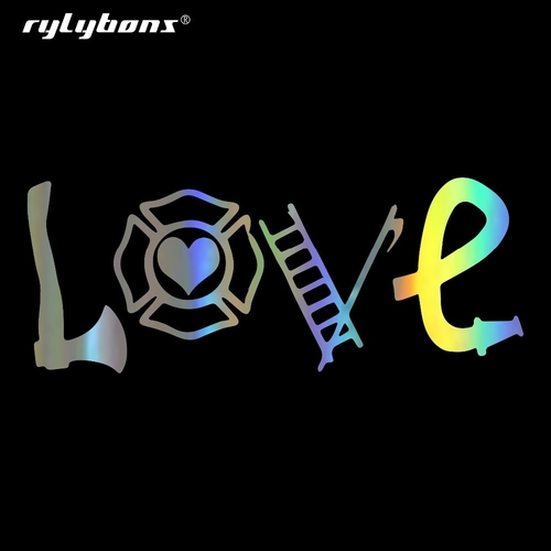 Rylybons 15.5X5.9CM Car Sticker LOVE