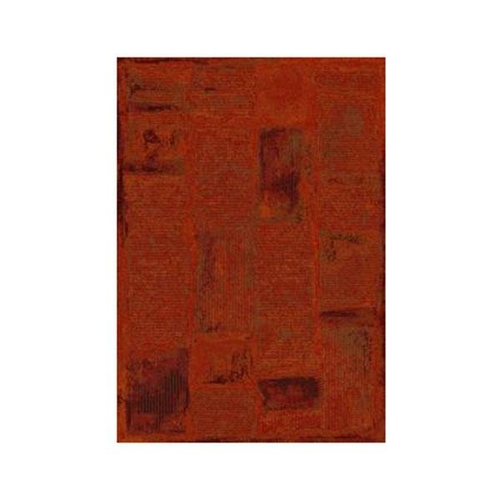 Eclipse Red Orange Polypropylene Rug