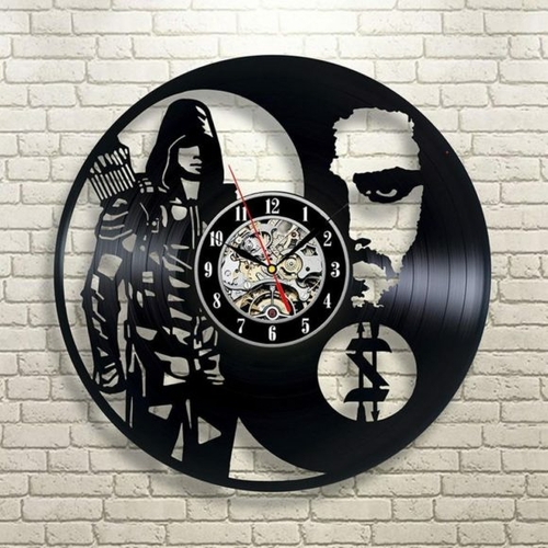 THE ARROW DC COMICS HANDMADE VINYL RECORD WALL CLOCK FAN GIFT