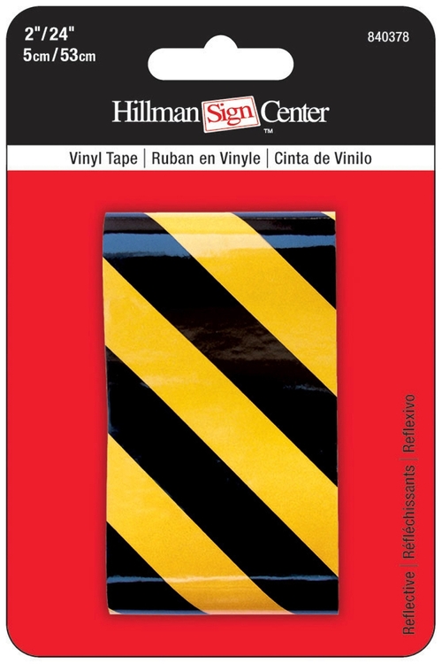 Hillman Fasteners 840380 2 x 24 in. Safety Reflective Tape, Red & 