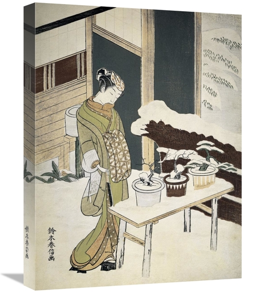 Global Gallery GCS-283263-22-142 22 in. Woman Outside in Winter Art Pr