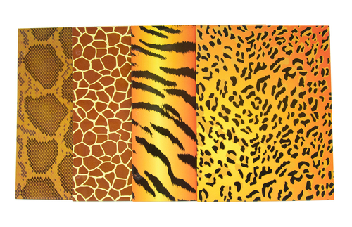 A+ Homework Glossy 2 Pocket Folder - Animal Skin