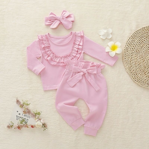 3PCS Newborn Baby Girl Clothing Set 2020 Toddler