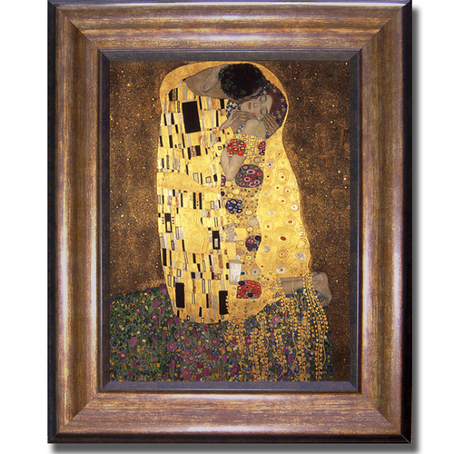 Artistic Home Gallery 1114579BR The Kiss By Gustave Klimt Premium Bron