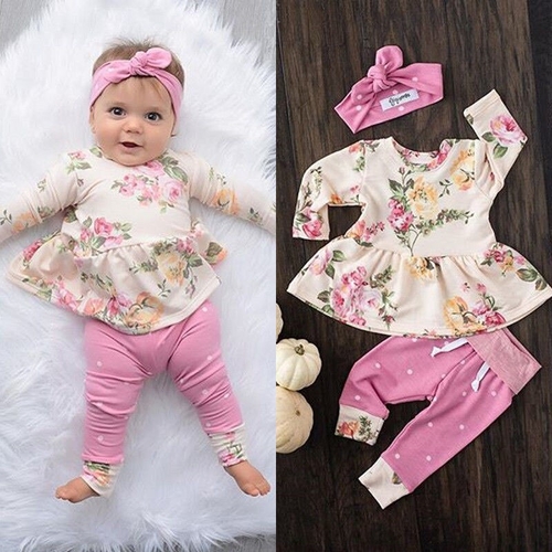 Adorable Newborn Autumn Clothes Baby Girls Sets