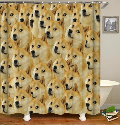 Doge, Doge, Doge... Shower Curtain