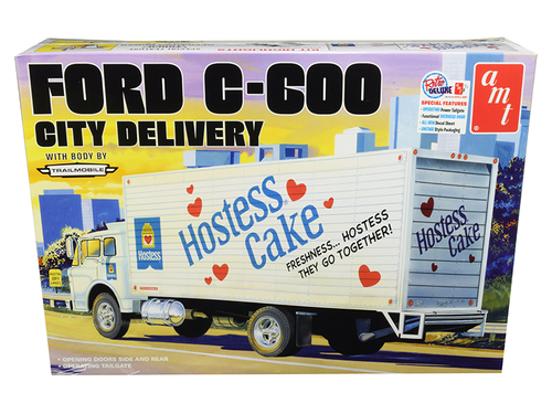Skill 3 Model Kit Ford C-600 City Delivery Truck \Hostess\" 1/25 Scale