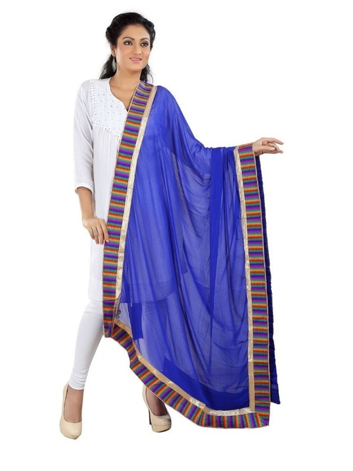 Chiffon Border Work Dupatta