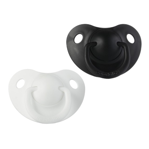Doodalou Pacifier White and Black - Medium
