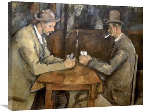 Global Gallery GCS-277066-30-142 30 in. The Card Players Art Print - P