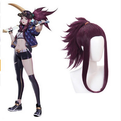 League Of Legends LOL KDA Akali Cosplay Wig The