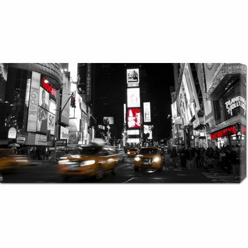 Ludo H 'Nightlife in Times Square' Stretched Canvas