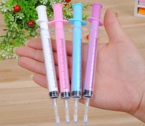 4 Pcs New Gel Pens Creative design gel Pen Syringe