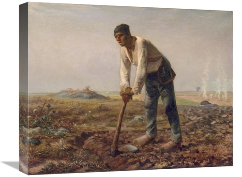 Global Gallery GCS-459886-1620-142 16 x 20 in. Man with A Hoe Art Prin