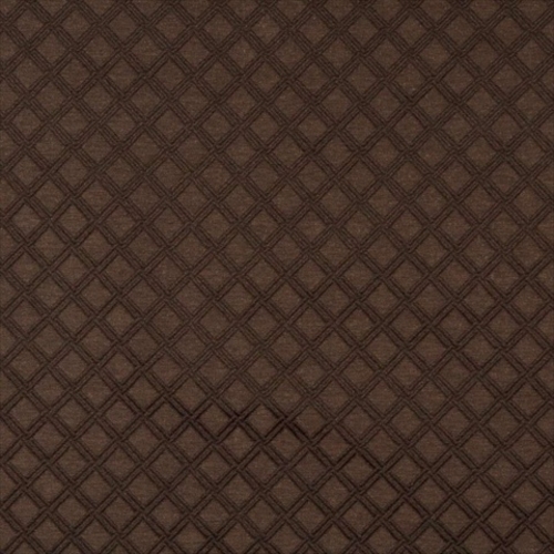 Designer Fabrics E552 54 in. Wide Brown- Diamond Jacquard Woven Uphols