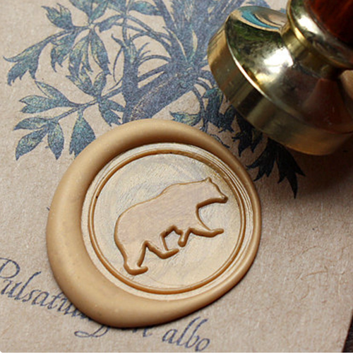 Polar Bear Metal Stamp / Wedding Wax Seal Stamp