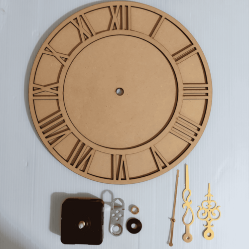 ROUND 1 Mdf Base With 12 Inch Mdf Dail and Movement