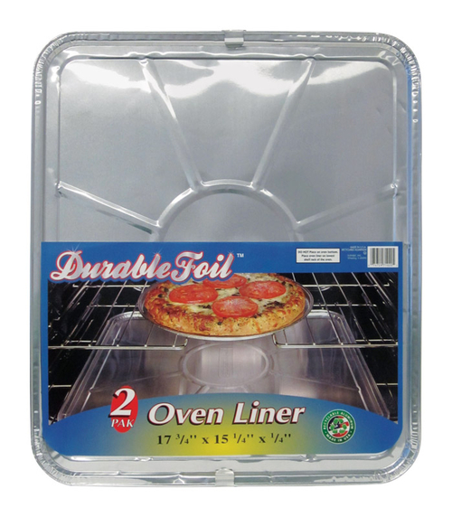 Home Plus 6392153 15.25 x 17.75 in. Durable Foil Oven Liner - Silver- 