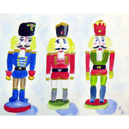 Betsy Drake KT460 16 x 25 in. Nutcrackers Kitchen Towel