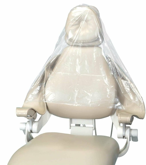 Transparent 1/2 Chair Sleeves 27.5" x 24". Pack of 225 Tattoo Chair