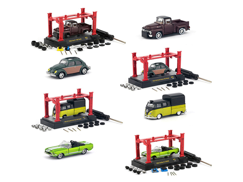Model Kit 4 piece Car Set Release 25 1/64 Diecast Model Cars by M2