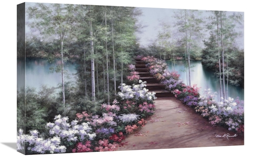 Global Gallery GCS-393926-1624-142 16 x 24 in. Bridge of Flowers Art P