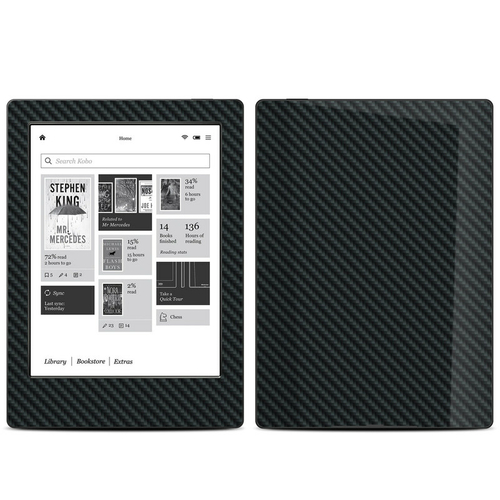 DecalGirl KAH2-CARBON Kobo Aura H20 Skin - Carbon